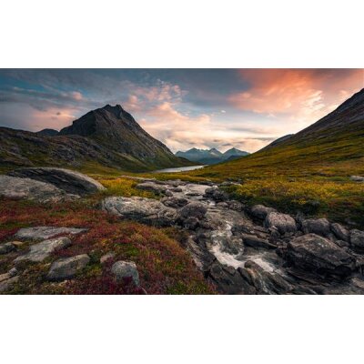 Tapeten Komar SHX9-079  Vlies Fototapete "Schroffes Paradies"  bunt