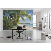 Tapeten Komar SHX9-109  Vlies Fototapete "Fiji Dreams Boat "  bunt