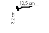 Mardom Decor Deckenleiste Profoam MDB162  200 x 3,2 x 10,5 cm