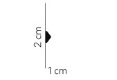 Mardom Decor Polyforce Wandleiste QL022 200 x 2,0 x  1,0  cm