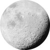Tapeten Komar D1-020 Selbstklebende Fototapete/Wandtattoo Vlies  - Luna - Größe 125 x 125 cm