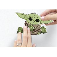 Tapeten Komar 14069h Fototapeten Wandtattoo - Mandalorian Founding Grogu  - Größe 50 x 70 cm