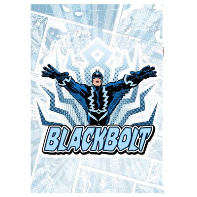 Tapeten Komar 14082h Fototapeten Wandtattoo - Blackbolt Comic Classic  - Größe 50 x 70 cm