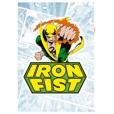 Tapeten Komar 14084h Fototapeten Wandtattoo - Iron Fist Comic  - Größe 50 x 70 cm