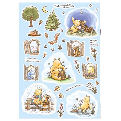 Tapeten Komar 14103h Fototapeten Wandtattoo - Winnie the Pooh Adventures  - Größe 50 x 70 cm