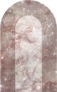 Tapeten Komar D1-064 Selbstklebende Fototapete/Wandtattoo Vlies  - Mauve Diamond - Größe 127 x 200 cm