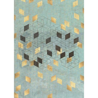 Tapeten Komar INX4-049 Fototapeten Vlies  - Plaqué Or - Größe 200 x 280 cm