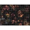 Tapeten Komar INX8-080 Fototapeten Vlies  - Tiles Flowers - Größe 400 x 280 cm