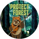 Tapeten Komar DD1-015 Selbstklebende Fototapete/Wandtattoo Vlies  - Star Wars Protect the Forest - Größe 125 x 125 cm
