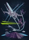 Tapeten Komar DX4-039 Fototapeten Vlies  - Star Wars Classic Concrete X-Wing - Größe 200 x 280 cm