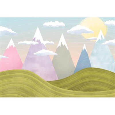 Tapeten Komar IAX8-0032 Fototapeten Vlies  - Hilltops - Größe 400 x 280 cm