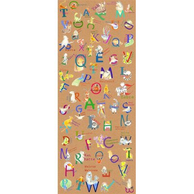 Tapeten Komar P036-VD1 Fototapeten Vlies  - Animals A-Z Panel - Größe 100 x 250 cm