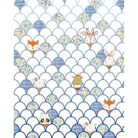 Tapeten Komar P037A-VD2 Fototapeten Vlies  - Shelly White - Größe 200 x 250 cm