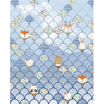 Tapeten Komar P037B-VD2 Fototapeten Vlies  - Shelly Bluewave - Größe 200 x 250 cm