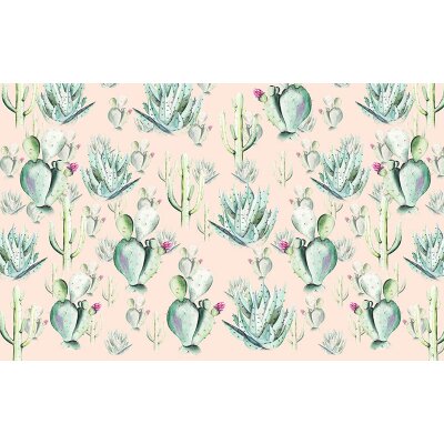Tapeten Komar P045A-VD4 Fototapeten Vlies  - Cactus Rose - Größe 400 x 250 cm