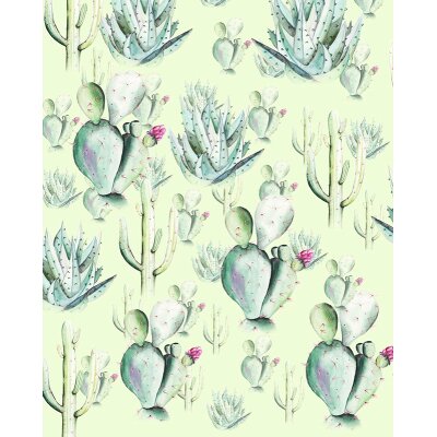 Tapeten Komar P045C-VD2 Fototapeten Vlies  - Cactus Green - Größe 200 x 250 cm