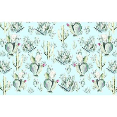 Tapeten Komar P045D-VD4 Fototapeten Vlies  - Cactus Blue - Größe 400 x 250 cm
