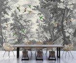 AS Digital Wandbilder Walls by Patel 3 DD121876 fancy forest 1 4,00 m  x 2,70 m 200 g Vlies Premium