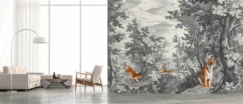 AS Digital Wandbilder Walls by Patel 3 DD121880 fancy forest 2 4,00 m  x 2,70 m 200 g Vlies Premium