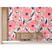 AS Digital Wandbilder Walls by Patel 3 DD122551 flower market1 1,80 m x 2,70 m Mica