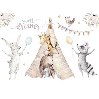 AS Digital Wandbilder Designwalls 2 DD123890 Animals        0,9 x 0,6 m 270 g/m² Canvas