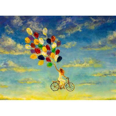 AS Digital Wandbilder Designwalls 2 DD123929 ColoredBalloon 0,9 x 0,6 m 270 g/m² Canvas