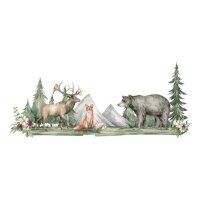 AS Digital Wandbilder Designwalls 2 DD123947 ForestAnimals  0,9 x 0,6 m 270 g/m² Canvas