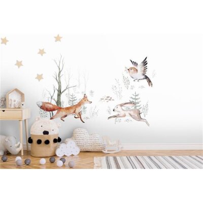 AS Digital Wandbilder Designwalls 2 DD123948 ForestFriends  3,5 x 2,55 m 170 g/m² Glattvlies Profi