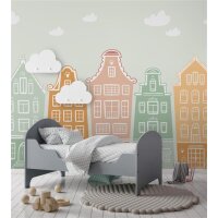 AS Digital Wandbilder Designwalls 2 DD123596 HouseRow       3,5 x 2,55 m 170 g/m² Glattvlies Profi