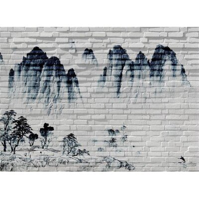 AS Digital Wandbilder Designwalls 2 DD123847 MountainWall   0,9 x 0,6 m 270 g/m² Canvas