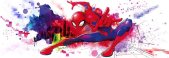 Komar Fototapeten 4-4123 Papier Fototapete - Spider-Man Graffiti Art - Größe 368 x 127 cm
