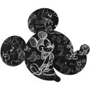 Komar Fototapeten DD1-008 Selbstklebende Vlies Fototapete/Wandtattoo - Mickey Head Illustration - Größe 125 x 125 cm