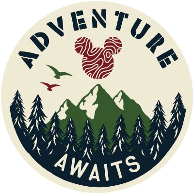 Komar Fototapeten DD1-033 Selbstklebende Vlies Fototapete/Wandtattoo - Mickey Adventure - Größe 125 x 125 cm