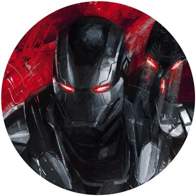 Komar Fototapeten DD1-050 Selbstklebende Vlies Fototapete/Wandtattoo - Avengers Painting War-Machine - Größe 125 x 125 cm