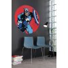 Komar Fototapeten DD1-066 Selbstklebende Vlies Fototapete/Wandtattoo - Marvel PowerUp Captain America - Größe 125 x 125 cm
