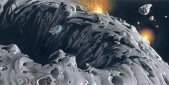 Komar Fototapeten DX10-047 Vlies Fototapete - Star Wars Classic RMQ Asteroid - Größe 500 x 250 cm
