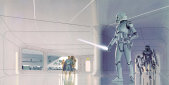 Komar Fototapeten DX10-064 Vlies Fototapete - Star Wars Classic RMQ Stormtrooper Hallway - Größe 500 x 250 cm