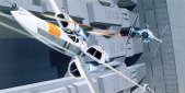 Komar Fototapeten DX10-067 Vlies Fototapete - Star Wars Classic RMQ X-Wing vs TIE-Fighter - Größe 500 x 250 cm