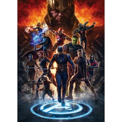 Komar Fototapeten IADX4-073 Vlies Fototapete - Avengers vs Thanos - Größe 200 x 280 cm