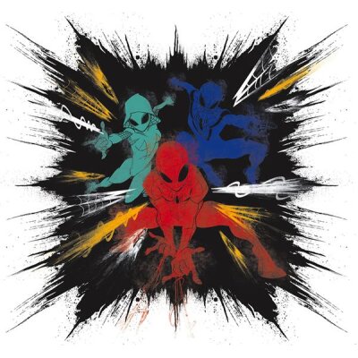 Komar Fototapeten IADX6-080 Vlies Fototapete - Spider-Man Color Explosion - Größe 300 x 280 cm