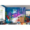 Komar Fototapeten IADX6-086 Vlies Fototapete - Dory Aqua Party - Größe 300 x 280 cm