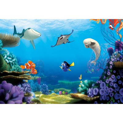 Komar Fototapeten X8-8497 Vlies Fototapete - Finding Dory - Größe 400 x 260 cm