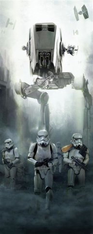 Komar Fototapeten 001-DVD1 Vlies Fototapete - Star Wars Imperial Forces - Größe 100 x 250 cm