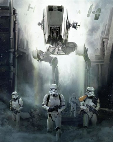 Komar Fototapeten 001-DVD2 Vlies Fototapete - Star Wars Imperial Forces - Größe 200 x 250 cm