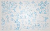Komar Fototapeten 048-DVD4 Vlies Fototapete - Mickey Sketches - Größe 400 x 250 cm