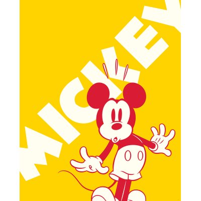Komar Fototapeten 056-DVD2 Vlies Fototapete - Mickey Contrast - Größe 200 x 250 cm