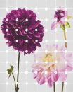 Komar Fototapeten 6006A-VD2 Vlies Fototapete - Flowers & Dots - Größe 200 x 250 cm