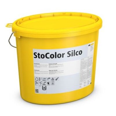 StoColor Silco  – 5 × 15 l Siliconharz-Fassadenfarbe Weiß, 75 l Bündel
