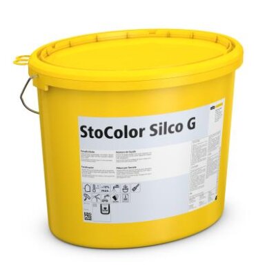 StoColor Silco G  – 10 × 15 l Siliconharz-Fassadenfarbe Weiß, 150 l Bündel