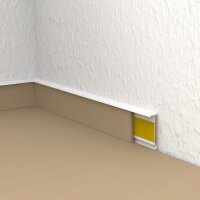 Döllken Teppichkernsockelleiste 60 TKSO 57x14 mm, 2,55 m - Weiß
